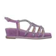 Alma EN Pena Elegant Interlaced Sandal med Rhinestone Detalj Purple, D...