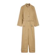 Max Mara Weekend Cargo Stil Linnebyxdress Beige, Dam