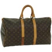 Louis Vuitton Vintage Pre-owned Canvas handvskor Brown, Dam