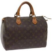 Louis Vuitton Vintage Pre-owned Canvas handvskor Brown, Dam