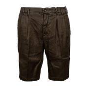 L.b.m. 1911 Mäns Linne och Bomull Chino Shorts Green, Herr