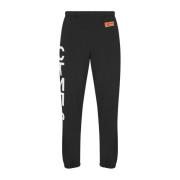 Heron Preston Ctnmb Logo Joggers Sweatpants Svart Bomull Black, Herr