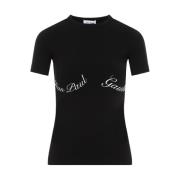 Jean Paul Gaultier Bomull Baby Tee-Shirt Svart Vit Black, Dam
