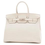 Hermès Vintage Pre-owned Laeder handvskor Beige, Dam