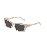 Jimmy Choo Brun Ram, Mörkgrå Linser Solglasögon Brown, Unisex