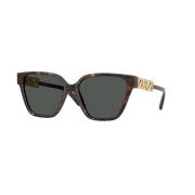 Versace Stiliga solglasögon i mörkgrå Brown, Unisex