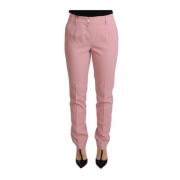 Dolce & Gabbana Stiliga Ull Jeans för Kvinnor Pink, Dam