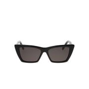 Saint Laurent Cat-eye solglasögon med enfärgad lins Black, Dam
