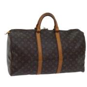 Louis Vuitton Vintage Pre-owned Canvas handvskor Brown, Dam