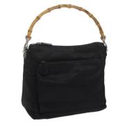 Gucci Vintage Pre-owned Nylon handvskor Black, Dam