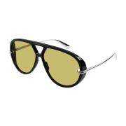 Bottega Veneta Aviator solglasögon med ikonisk design Black, Unisex