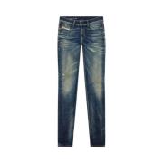 Diesel Klassiska Denim Jeans för Vardagsbruk Blue, Herr