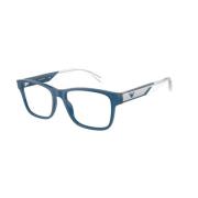 Emporio Armani Blå Ram Glasögon Blue, Unisex