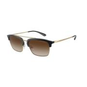 Emporio Armani Brun Gradient Solglasögon Black, Herr