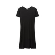 Filippa K Elegant Shiny Dress Black, Dam