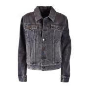 Saint Laurent Denim Blouson Jacka Blue, Dam