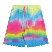 Laneus Tie Dye Bomull Bermuda Shorts Multicolor, Herr