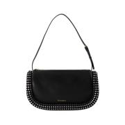 JW Anderson Crystal Bumper-15 Hobo Väska - Svart Läder Black, Dam