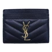 Yves Saint Laurent Vintage Pre-owned Laeder plnbcker Blue, Dam