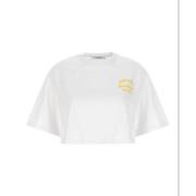 Philosophy di Lorenzo Serafini Gul Logo Cropped T-shirt White, Dam