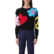 Moschino Långärmad Peace Love Mönster Skjorta Multicolor, Dam
