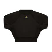Vivienne Westwood Kort T-shirt med Tryck Black, Dam