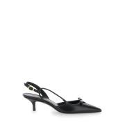 Stuart Weitzman Svart Klack Slingback Tully 50 Black, Dam