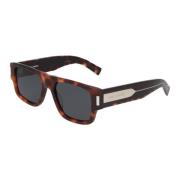 Saint Laurent Fyrkantig Ram Solglasögon SL 659 Brown, Unisex