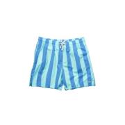 MC2 Saint Barth Stripes Pop Swimshorts Blue, Herr