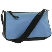 Prada Vintage Pre-owned Nylon prada-vskor Blue, Dam