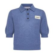 Marni Stiliga Sweaters Kollektion Blue, Dam