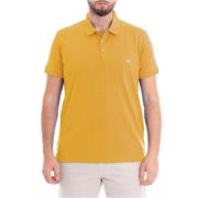 Emporio Armani Broderad logotyp bomullspolo - Apelsiner Orange, Herr