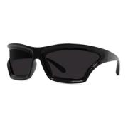 Loewe Modernt snedskuret mask solglasögon i svart Black, Dam