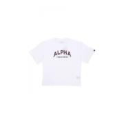 Alpha Industries College Tee Vit Streetwear White, Herr