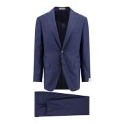 Corneliani Blå Blazer Kostym Klassisk Revers Blue, Herr