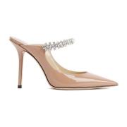 Jimmy Choo Kristallrem Rosa Lila Sandaler Pink, Dam