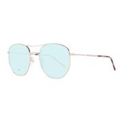 Tommy Hilfiger Rose Gold Aviator Solglasögon med Gröna Linser Multicol...