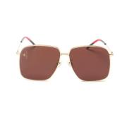 Gucci Vintage Pre-owned Tyg solglasgon Brown, Dam