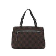 Salvatore Ferragamo Pre-owned Pre-owned Bomull handvskor Brown, Dam