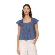 Sea NY Smickrande Ramie Top Blue, Dam