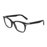 Dior Fyrkantig ram glasögon Svart Kostym Black, Unisex