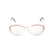 Yves Saint Laurent Vintage Pre-owned Acetat solglasgon White, Dam