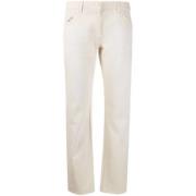 Dolce & Gabbana Pre-owned Pre-owned Bomull jeans Beige, Dam