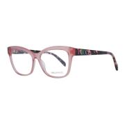 Emilio Pucci Rosa Fyrkantiga Optiska Glasögon för Kvinnor Pink, Dam