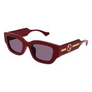 Gucci Stiliga solglasögon för kvinnor Red, Unisex