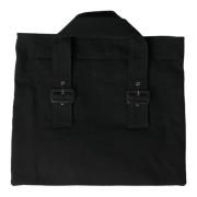 Miu Miu Svart Denim Tote för vardaglig elegans Black, Dam