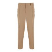 Jil Sander Beige Ull Gabardine Byxor Beige, Herr