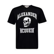 Alexander McQueen Skull Logo T-Shirt Black, Herr