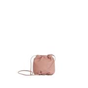 Malababa Läder Crossbody Väska Pink, Dam