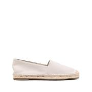 Emporio Armani Platta Beige Canvas Slip-On Skor Beige, Herr